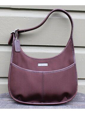 Coach Vintage - Ergo Neo Pocket Zip in Mahogany + Nickel Hardware, Mexico 1998